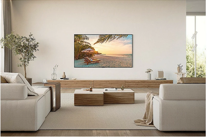 Televizor QLED Samsung GQ85Q80DATXZG, 85", 4K UHD, 120Hz, HDR10+, Wi‑Fi/Bluetooth, Eclipse Silver