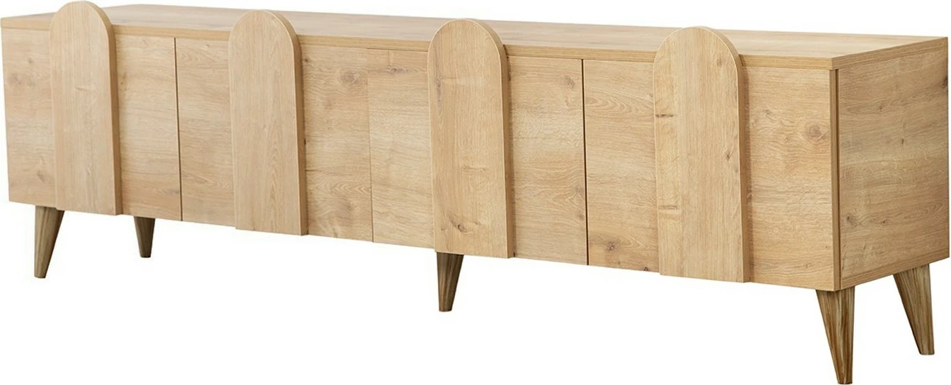 Komodë për TV Hanah Home, New Line - ngjyrë lisi, v2