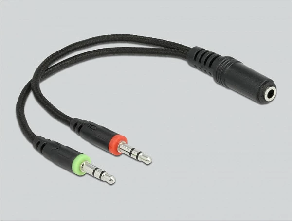 Kufje gaming DeLOCK, 3.5mm + USB, LED blu, me mikrofon, të zeza/blu