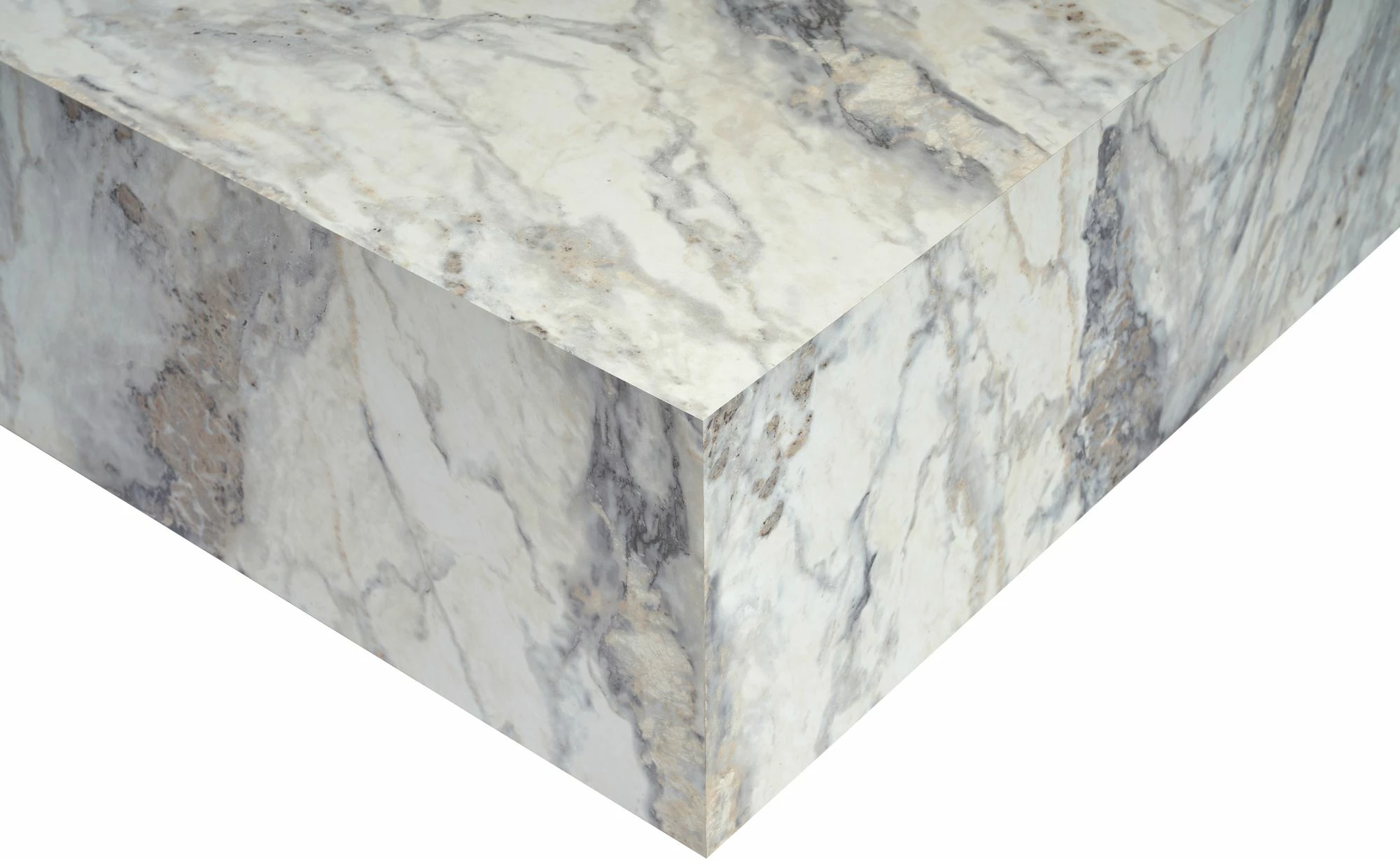 Tavolinë kafeje Nordure, Prizma, ngjyrë Freesia Marble