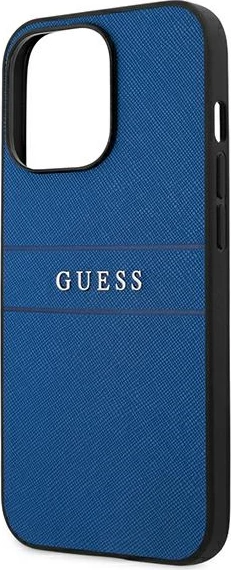 Mbështjellës Guess Saffiano Stripe për iPhone 13 Pro Max 6.7", Kaltër