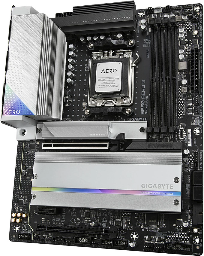 Pllakë amë Gigabyte B650 AERO G, Socket AM5, AMD B650, Bluetooth 5.2, argjendtë/bardhë