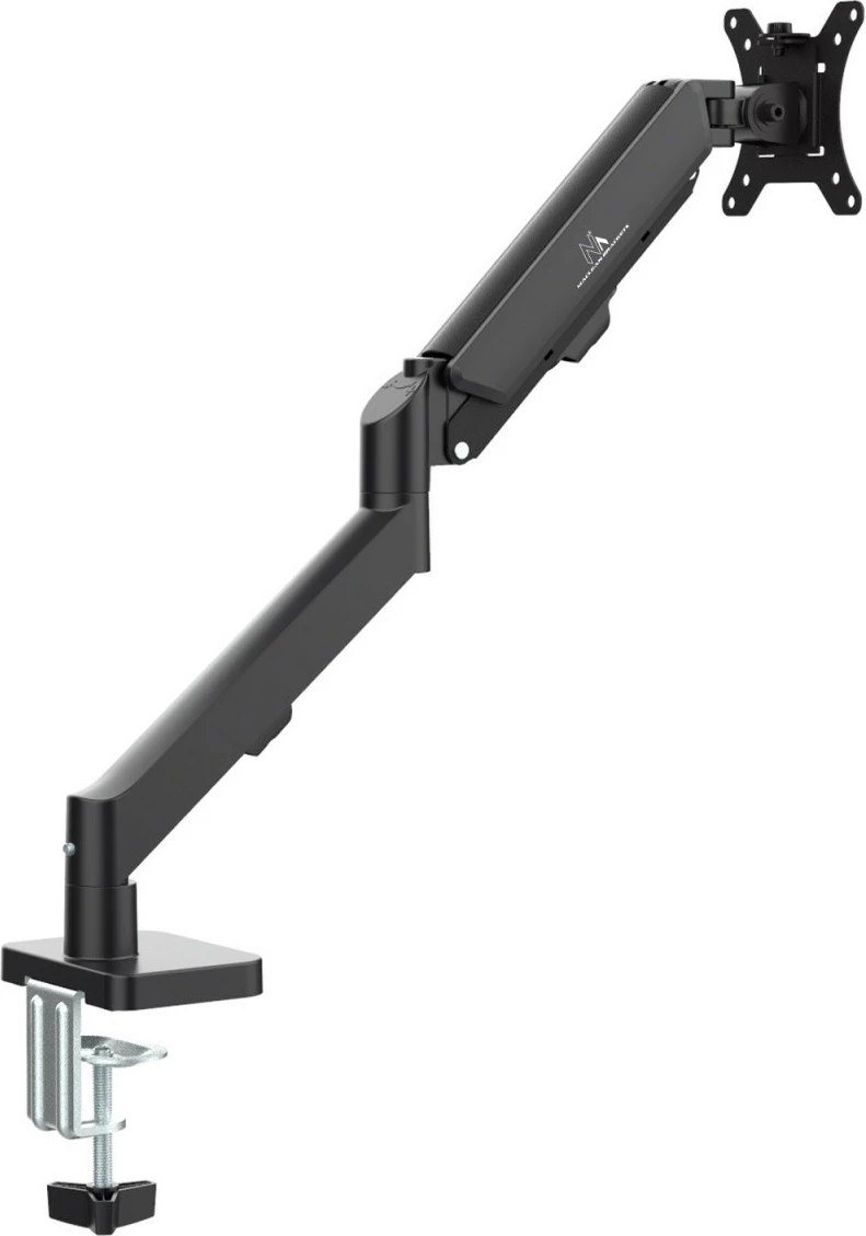 Mbajtës monitori, Maclean MC-133, 17-32", 2-10 kg, rrotullim 180°, anueshmëri 45°, VESA 75x75/100x100, tavoline, zi