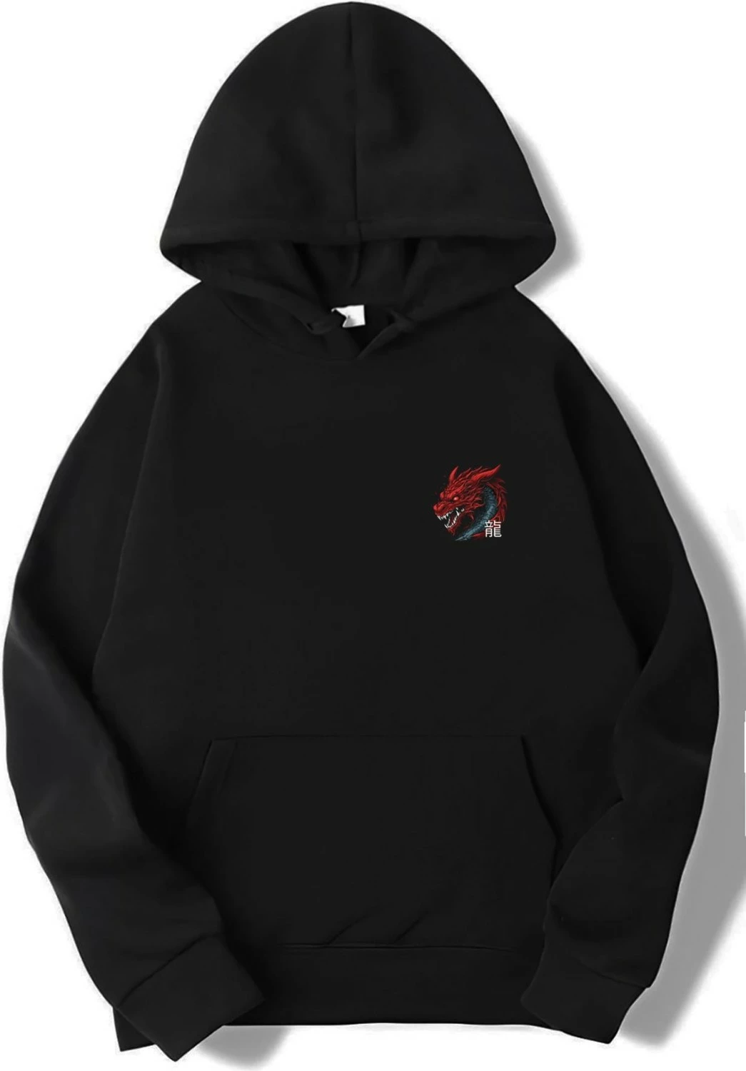 Duks për meshkuj BRZ Collection Oversize Red Dragon, i zi