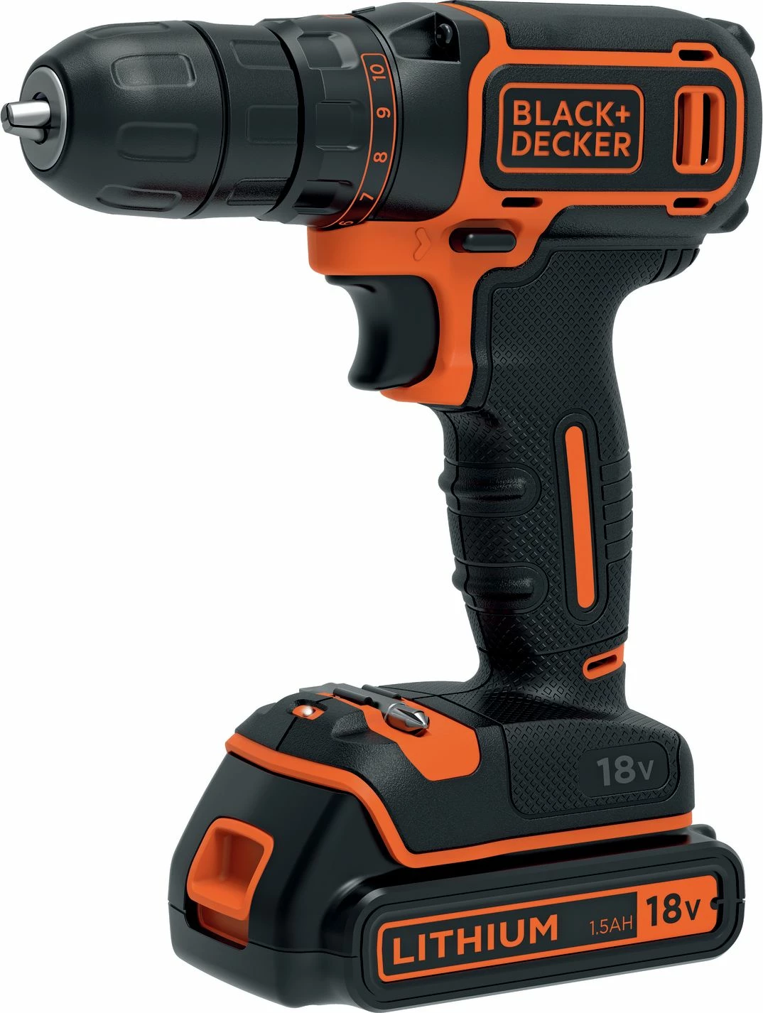 Trapan/vidhos pa kabllo Black+Decker BDCDC18BAFC 18 V, 2x1.5 Ah, set 80 copë, me kuti