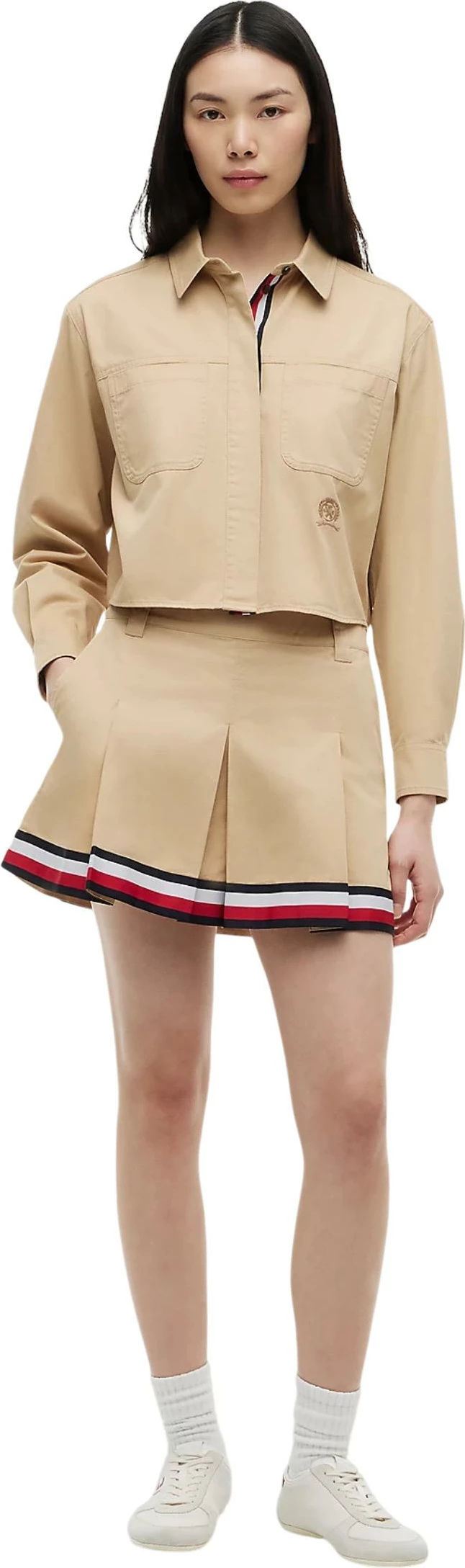 Fund i shkurtër për femra Tommy Hilfiger Jeans DW0DW22969, bezhë [Madhësia: W27]