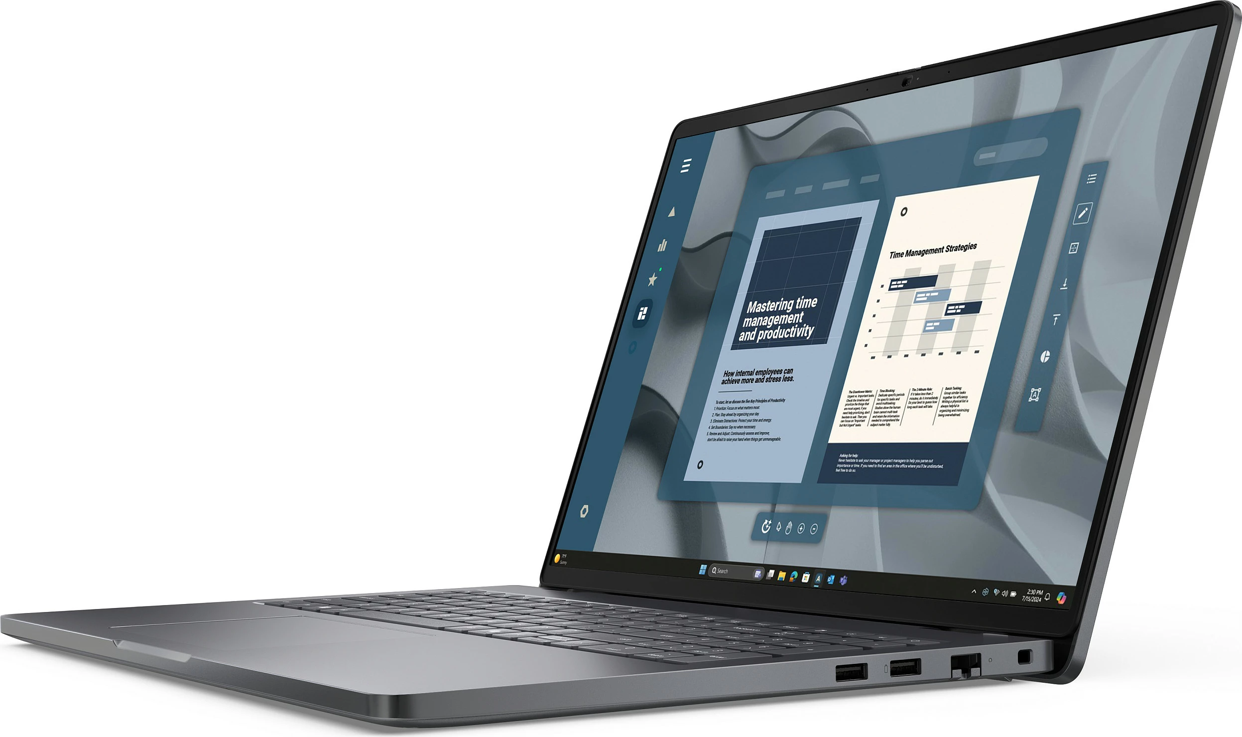 Laptop Dell Pro 16 PC16255, Ryzen 5, 16GB RAM, 512GB SSD, Windows 11 Pro, Magnetite