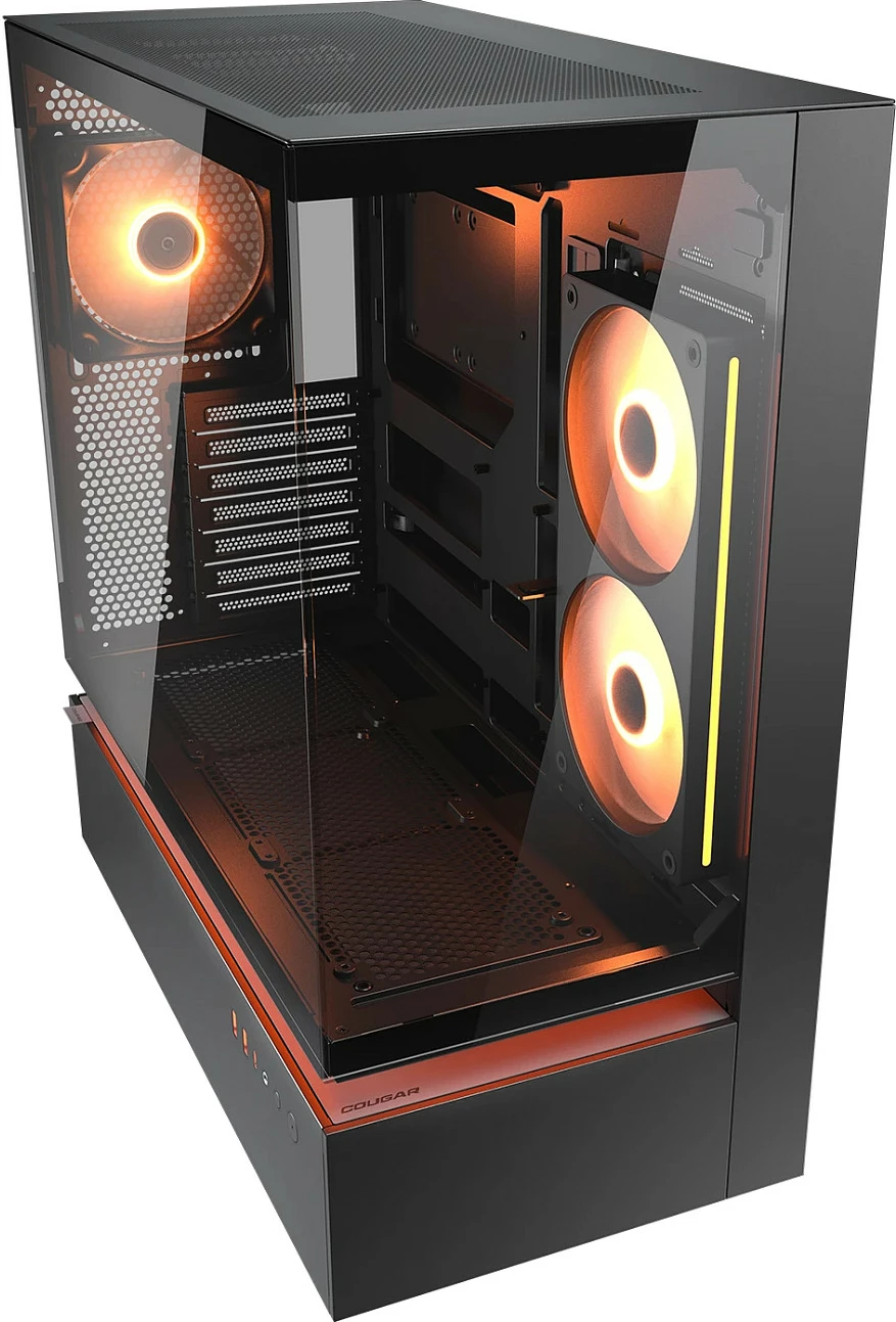 Kasë COUGAR CFV235 Midi Tower, ARGB, xham, ATX/micro ATX/Mini-ITX, e zezë