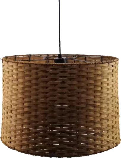 Dritë tavani Siwel Inart E27 bambu ngjyrë kafe D40χ27cm