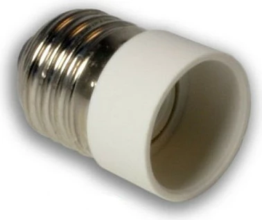 Adapter soketi për llambë Synergy21 81942, E27 në E14, LED, i zi