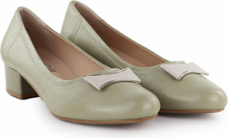 Këpucë me take për femra Jezzi 200-15, ngjyrë ulliri