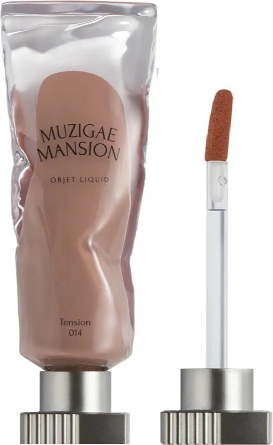 Buzëkuq i lëngshëm për femra Muzigae Mansion Objet Liquid Long-lasting Matte Lipstick 014 Tension, 6ml