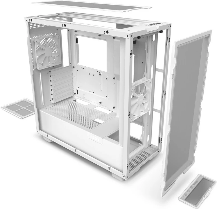 Kasë kompjuteri NZXT H7 Flow (CM-H71FW-01), e bardhë