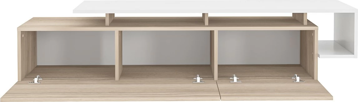 Komodinë TV Hanah Home, Pia - Cordoba, e bardhë