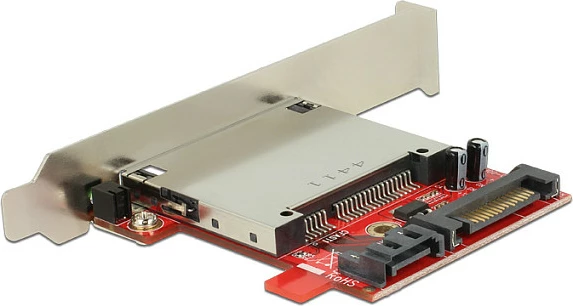 Lexues kartelash DeLOCK 91495, CFast/CFast 2.0, SATA, intern, zi/kuq/argjendtë