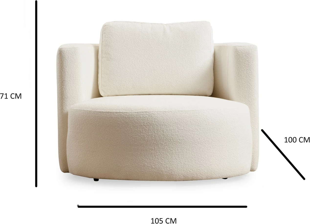 Karrige 'wing' Atelier del Sofa, ngjyrë krem, Asos
