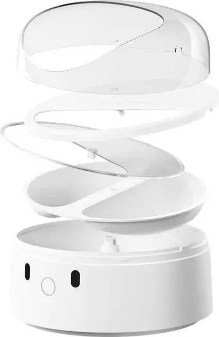 Dispenser smart ushqimi për mace Catlink F03, 400 ml, RFID + njohje fytyre, i bardhë, set me qafore + RFID tag