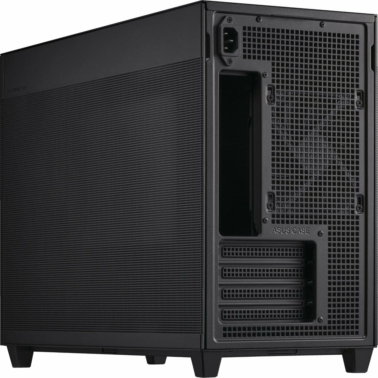 Kasë Asus Prime AP201 (90DC00G0-B39000) Micro-ATX/Mini-ITX Mini Tower, USB Type-C, pa furnizues rryme, e zezë