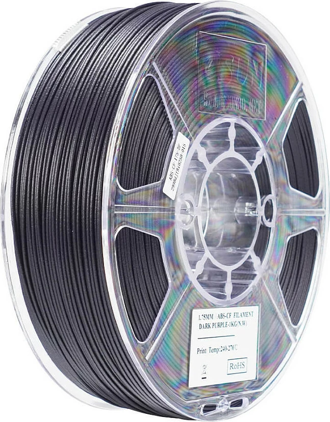 Filament ABS eSun eABS-CF, 1.75mm, 1kg, Dark Purple