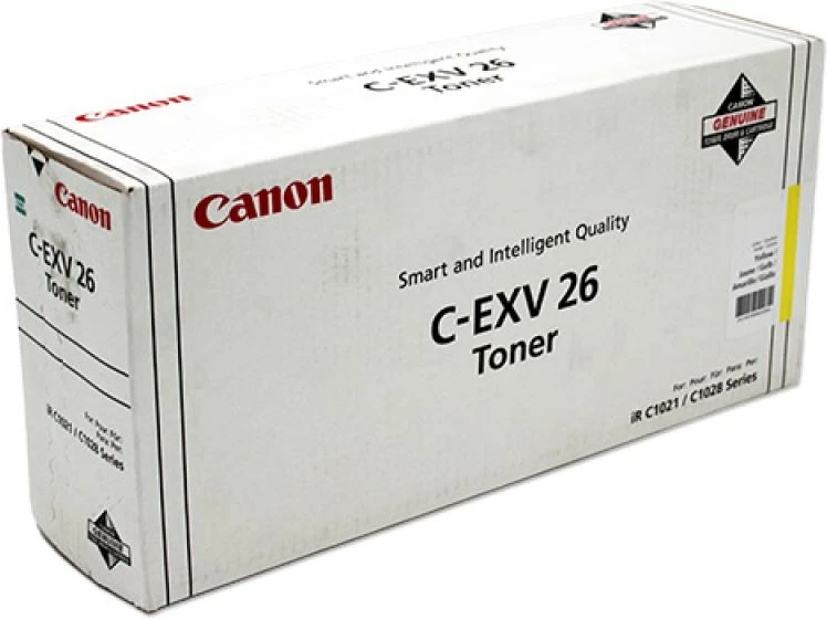 Toner Canon C-EXV 26 rendiment 5,500–8,800 faqe e verdhë