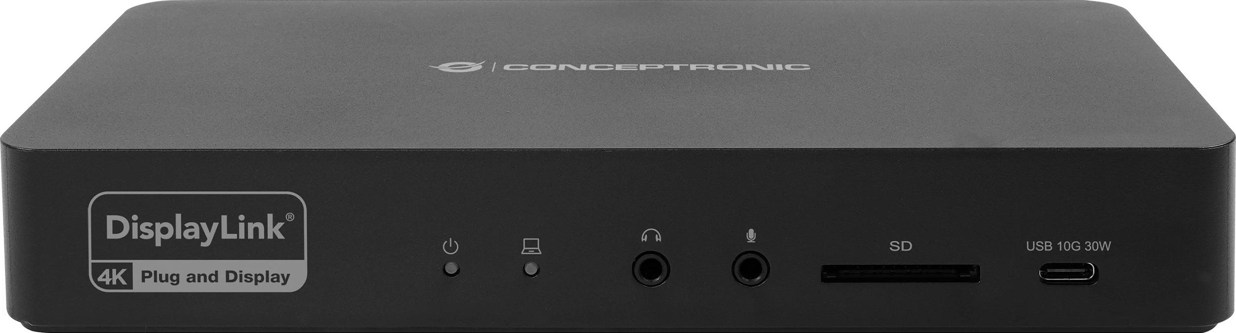 Docking stacion Conceptronic DONN31B, 17-në-1, USB-C 3.2 Gen 2, 100W PD, 4K@60Hz, Ethernet 2.5GbE, i zi