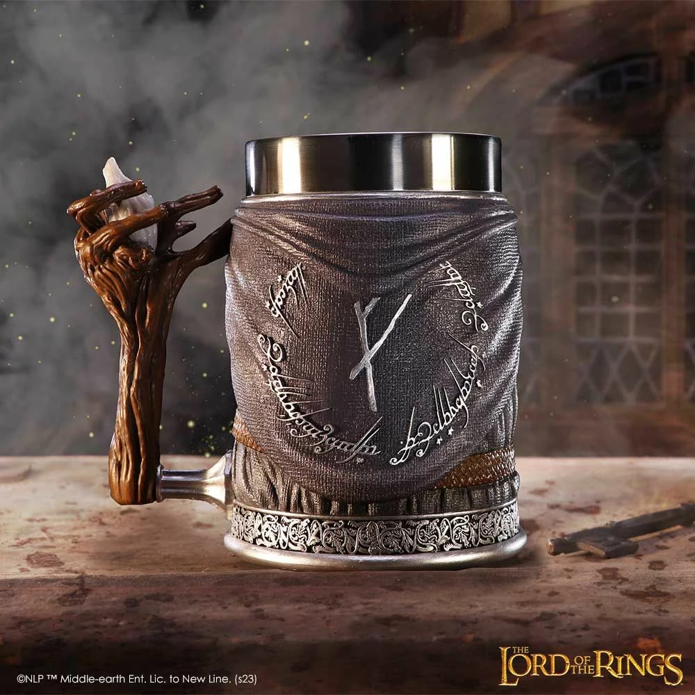 Mug NEMESIS NOW Lord of the Rings Gandalf the Grey 15.5 cm, gri
