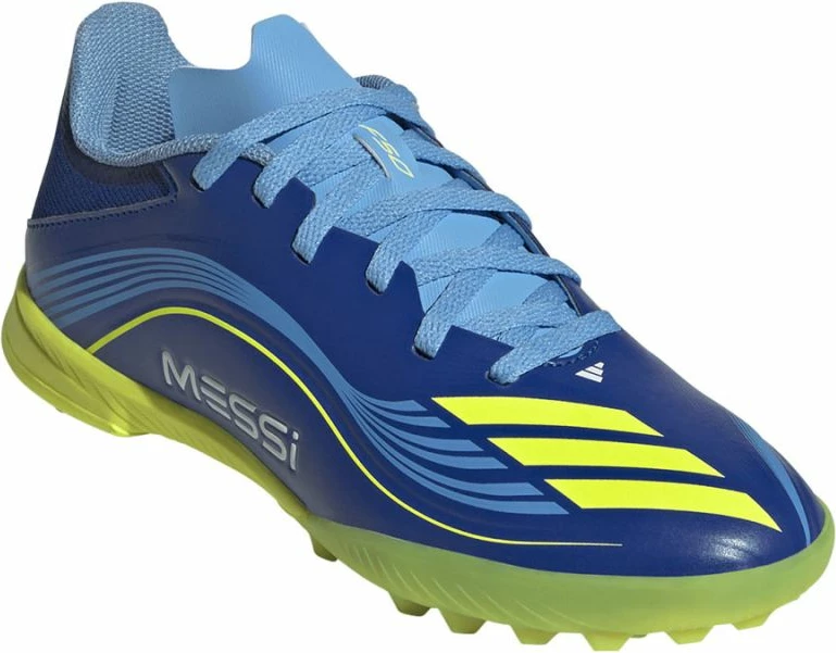 Atlete futbolli për fëmijë adidas F50 Messi, të kaltra [Madhësia: 37 1/3]