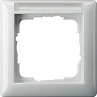 Kornizë për ndërprerës/prizë GIRA Standard 55, 1 vend, 80.7x80.7 mm, termoplastik, e bardhë