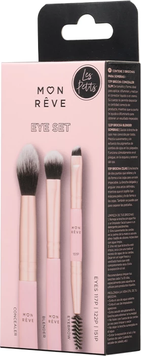 Set i brushave për sy, 3 copë