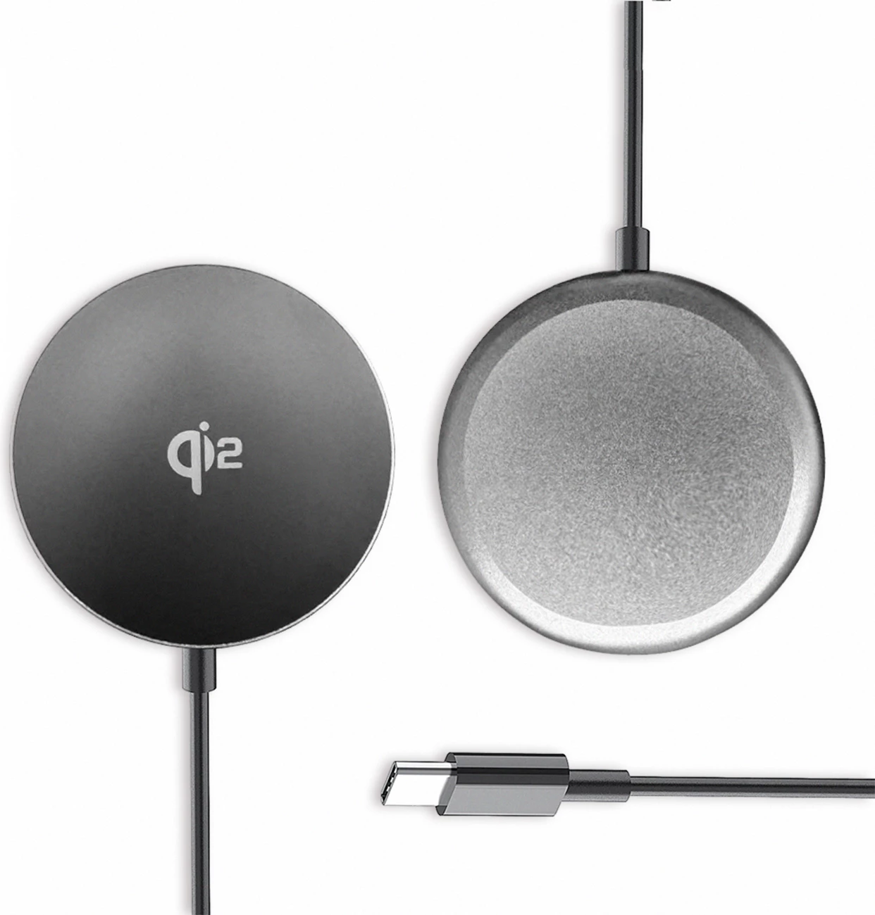 Karikues wireless Wozinsky WQY1S, 15W, Qi2, me kabllo USB-C, i zi
