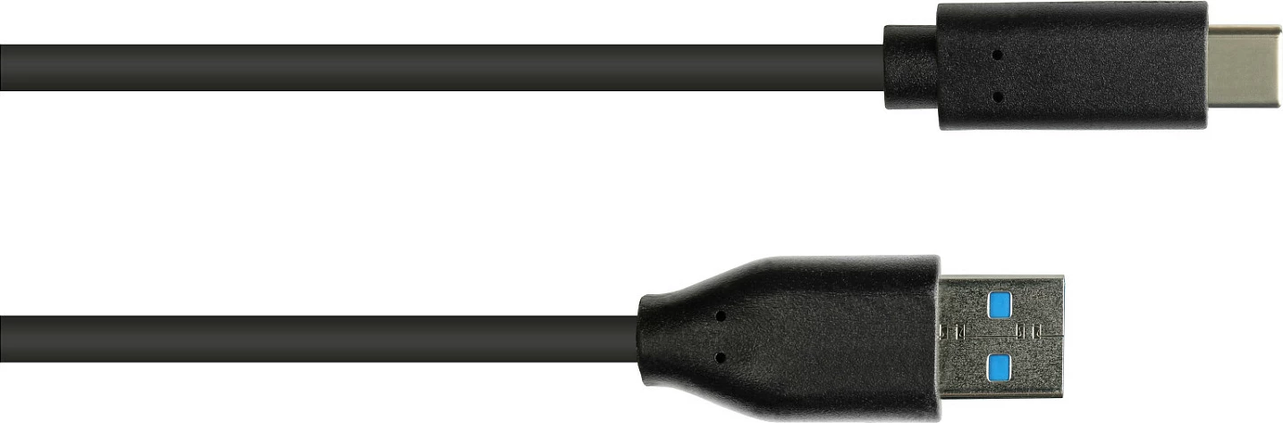 Kabllo USB GoodConnections 2831-AC005S, USB-A në USB-C, 0.5m, USB 3.2 Gen 2, 10 Gbit/s, e zezë