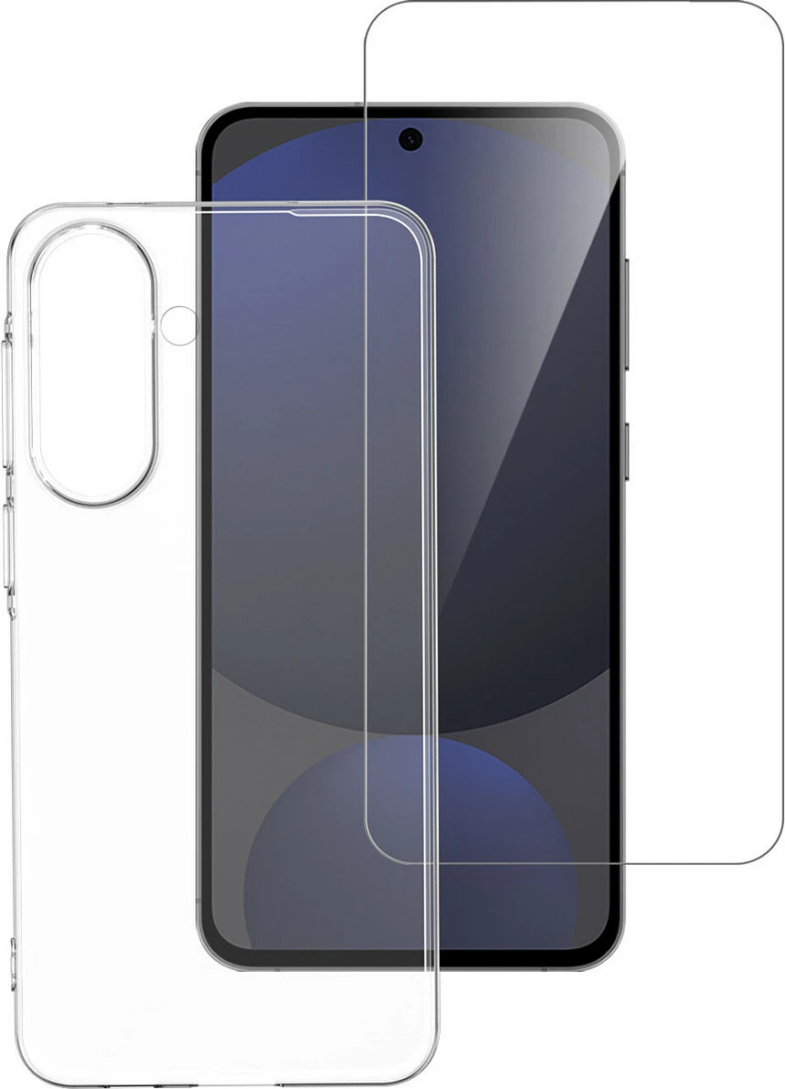 Mbështjellës + xham mbrojtës 4smarts 360 Protection Set, për Samsung Galaxy A57 5G, transparent