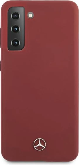 Mbështjellës, Mercedes, MEHCS21MSILRE Silicone Line hardcase për Samsung Galaxy S21+, silikon/TPU, e kuqe