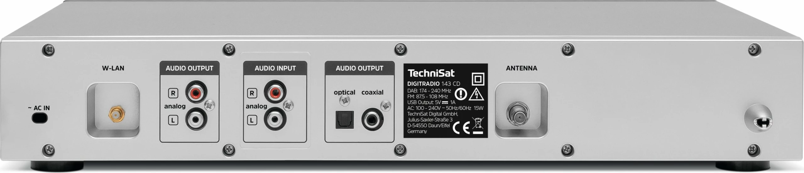 Sistem zëri TechniSat Digitradio 143 CD V3, argjendtë