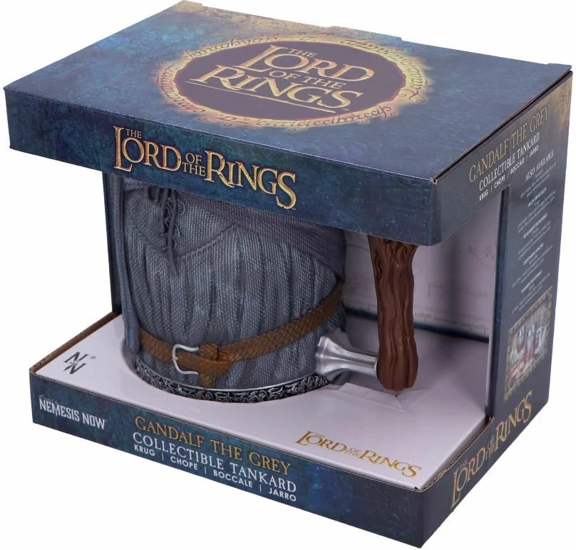 Mug NEMESIS NOW Lord of the Rings Gandalf the Grey 15.5 cm, gri
