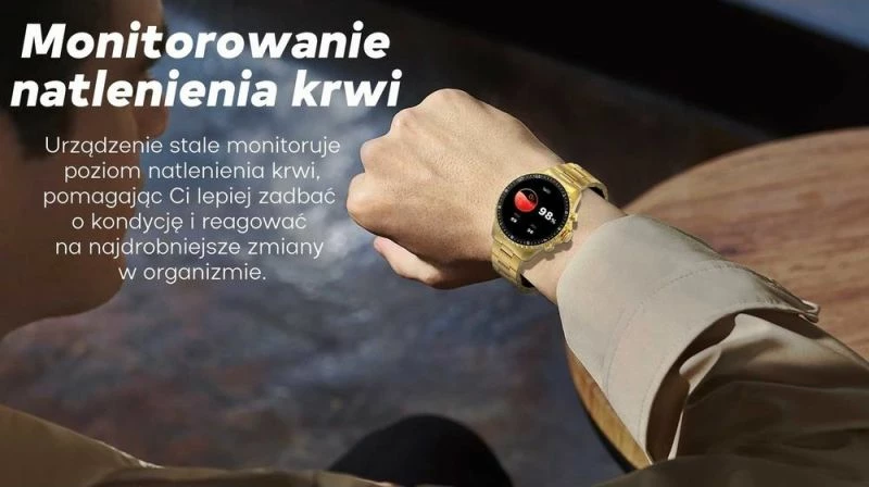 Smartwatch për meshkuj Gravity, e zezë