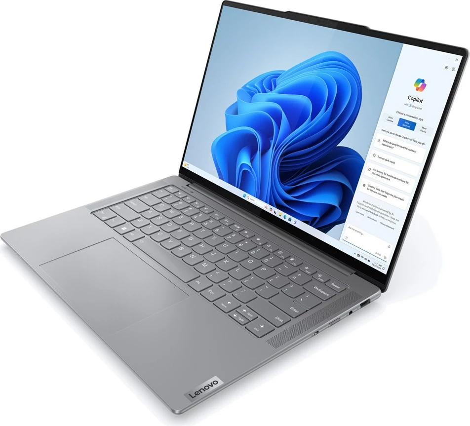 Laptop Lenovo Yoga Slim 7 14IMH9, 14", Ultra 5 125H, 16 GB RAM, 1 TB SSD, Intel Arc Graphics, Luna Grey