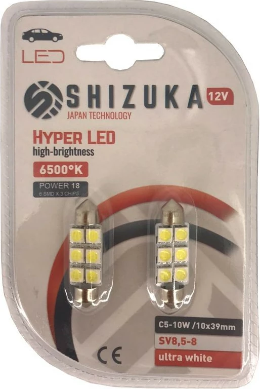Lampa Hyper-led 12v 6500 K C5-10w 6smd X 3chip Ultra White  85181 Shizuka