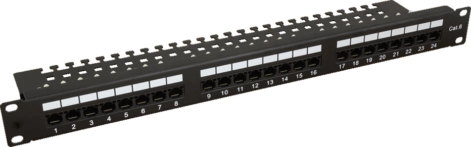 CAT6 24-Port UTP Patch Panel 1U	