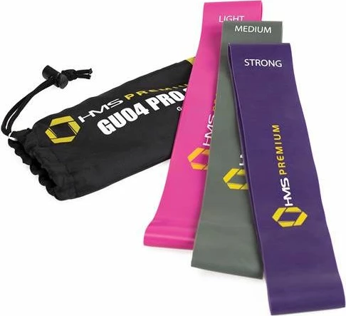 Mini band HMS GU04 Pro Set 60 cm, set 3 copë, multicolor