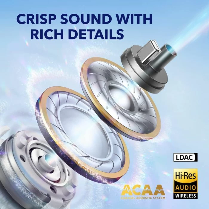 Kufje ANKER Soundcore Liberty 4 A3953G81 pa tela Hi-Res LDAC me audio hapësinor 360° dhe sensor të rrahjeve të zemrës, e kuqe, me kuti karikimi