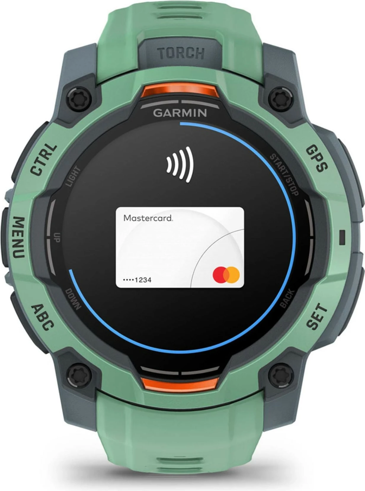 Smartwatch Garmin Instinct 3 AMOLED, 4GB, GPS, Ekran 1.2 inç, jeshile