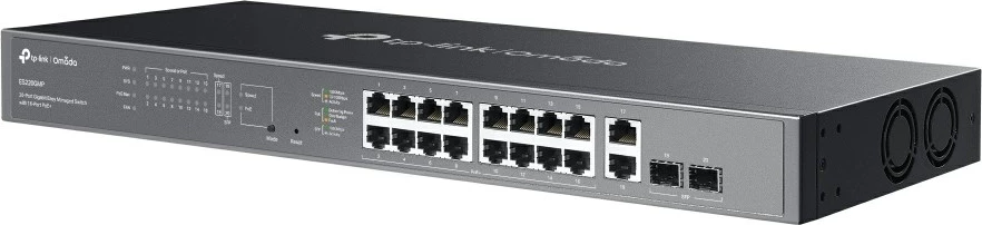 Switch TP-Link Omada ES220GMP, 16 porta Gigabit, PoE+, i zi