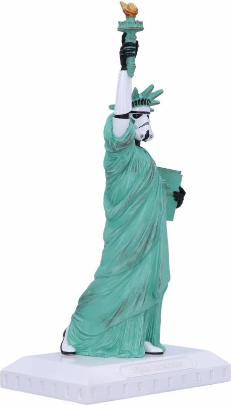 Figurinë NEMESIS NOW Stormtrooper What a Liberty, resin, e pikturuar me dorë, jeshile