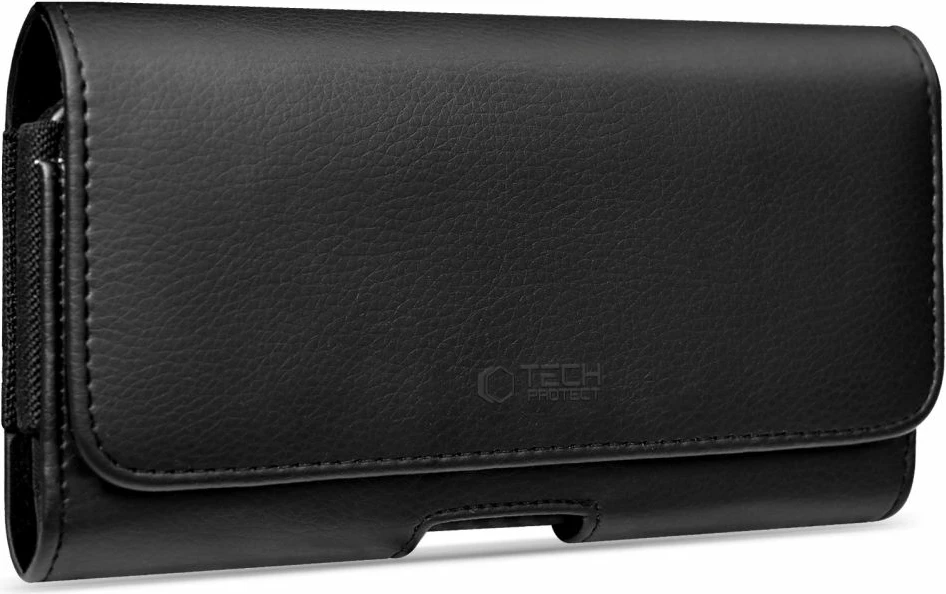 Mbështjellës universal për Celular Tech-Protect SM80, 5.8-6.8", me kapëse rripi dhe xhepa kartelash, i zi, set 1 copë