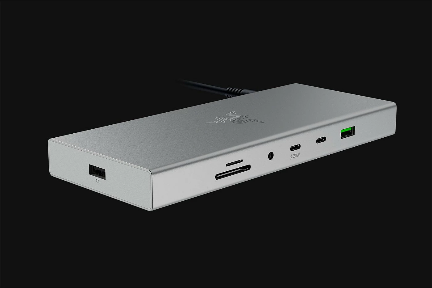 Docking station Razer USB 4, 14 porta, 4K 120Hz, 100W PD, Silver (Mercury)