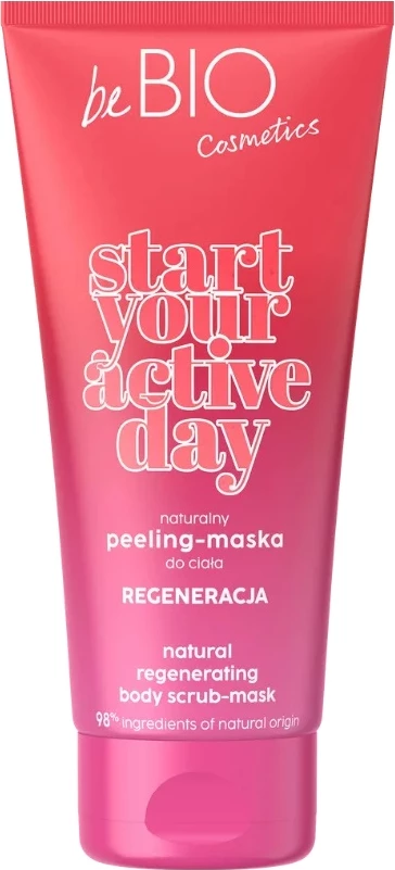 Peeling-mask për trup BeBio Ewa Chodakowska Start Your Active Day Natural Body Peeling-Mask Regeneration për femra, 200ml
