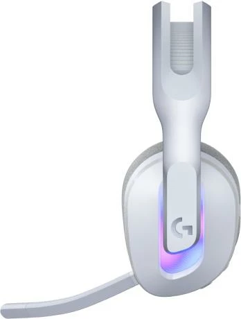 Kufje gaming me mikrofon, Logitech G522 LIGHTSPEED 981-001550, pa tela, LIGHTSYNC RGB, mikrofon 48 kHz BLUE VO!CE, lidhje Lightspeed/Bluetooth/USB-C, rreze 30 m, e bardhë