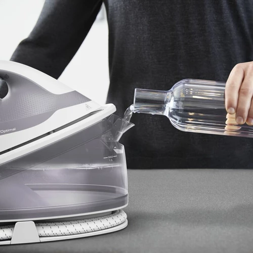 Stacion hekurosjeje me avull Tefal Express Optimal SV4111E0 2200W 1.2L pllakë qeramike Gri/Bardhë