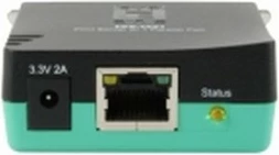 Server printimi paralel LevelOne, Ethernet LAN, 10/100 Mbit/s, i zi, i gjelbër